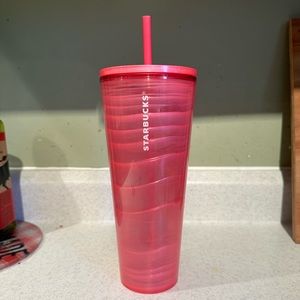 Starbucks Tumbler pink wave